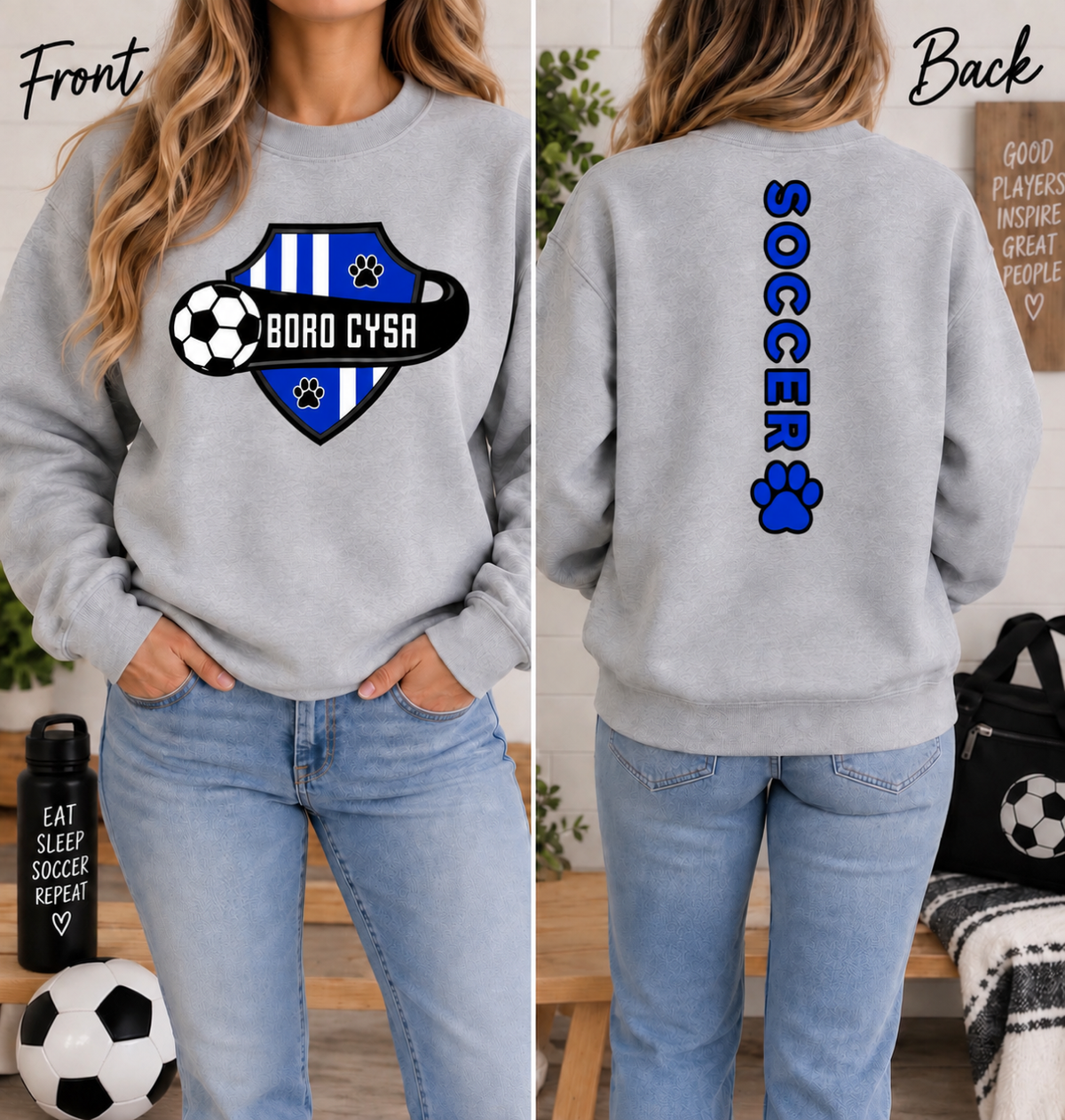 Adult Crewneck (Full Front + Back) | Boro CYSA
