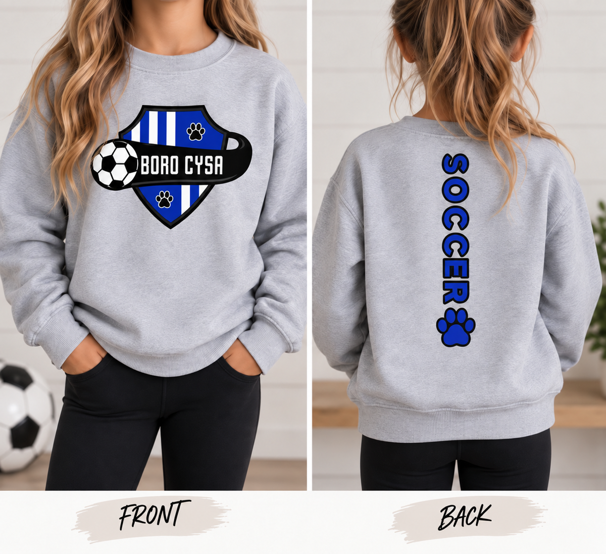 Youth Crewneck (Full Front + Back) | Boro CYSA