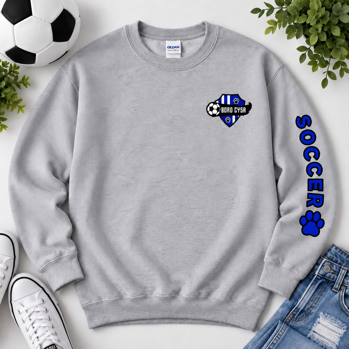 Youth Crewneck (Left Chest + Sleeve) | Boro CYSA