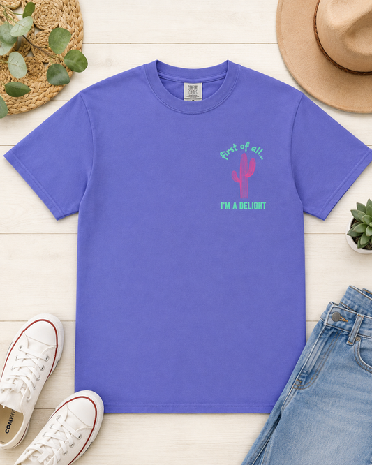 I'm a Delight | Comfort Color Violet TShirt