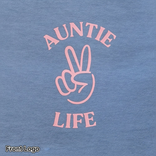 AUNTIE LIFE Comfort Color T-Shirt (Blue Jean)