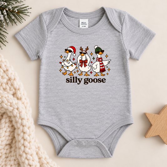 Silly Goose Christmas Edition Onesie | Baby