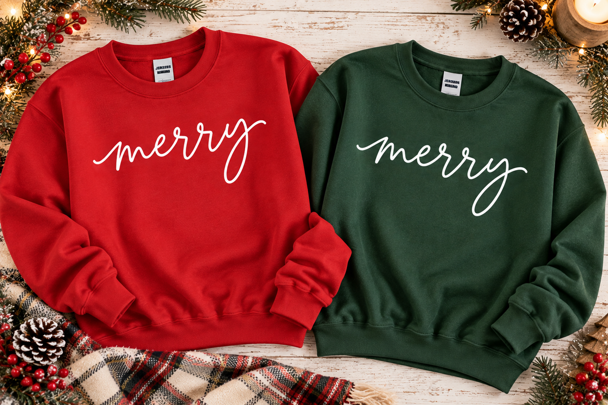 Merry Holiday Crewneck Sweatshirt | Adult