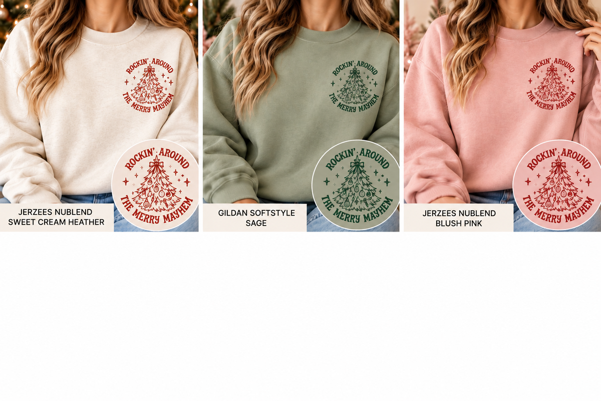 Rockin' Around Holiday Crewneck Sweatshirt | Adult