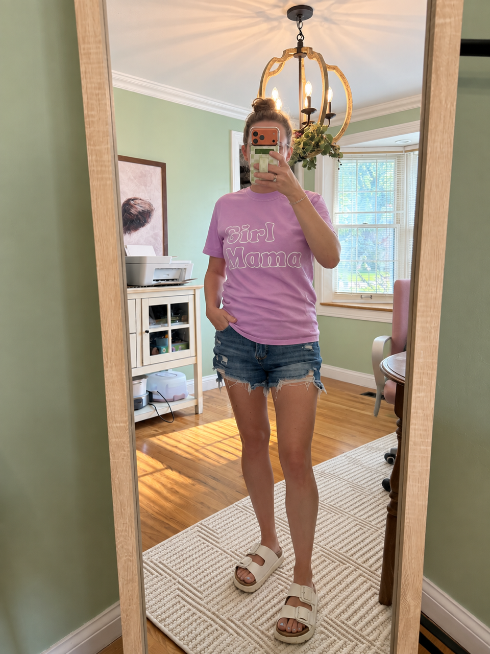 Girl Mama | Comfort Colors Neon Violet TShirt