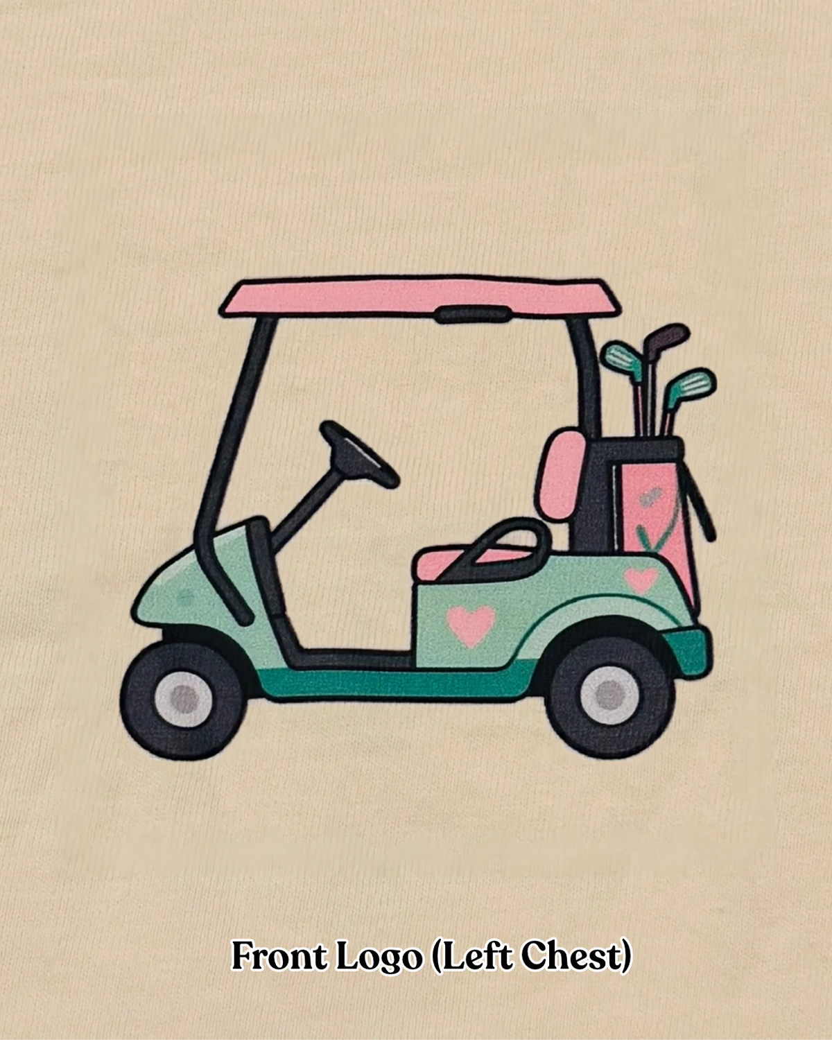 Women's Golf Graphic Tee | Comfort Colors Ivory